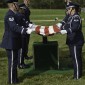 Flag folding ceremony